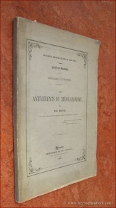 Antécédents du Néoplatonisme. — DECOSTER, VITAL.