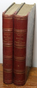 Etudes sur la poésie latine. — PATIN, M.