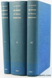 Les sources du travail Bibliographique. Preface de Julien Cain. [ 3 volumes ]. I. Bibliographies generales. II. Bibliographies specialisees (sciences humaines) III. Bibliographies specialisees (sciences exactes et techniques) — Malcles, L. N.