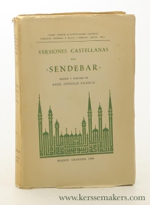 Versiones Castellanas del Sendebar. Edición y prólogo de Ángel González Palencia. — Palencia, Angel Gonzalez.