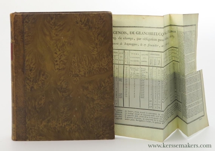 RECUEIL DE LETTRES, REQUÊTES, TABLES, PRÉSENTÉES AU GOUVERNEMENT AUTRICHIEN EN 1793, 1794 ET 1795. DÉNONCIATION PAR HOVERLAND, CONTRE JOSEPH DE SAINT-GENOIS. POURSUITES RIGOUREUSES PAR NICOLAS DUCORRON D'ATH, CONTRE JOSEPH DE SAINT-GENOIS. NON ÉMIGRATION DE FR. DE LUYTENS, DIT DE BOSSUT, DE MESDAMES D'ASSIGNIES, NÉE NÉDONCHEL, ET DE TENREMONDE, NÉE DEWAZIERS-WAVRIN, PROUVÉE AVEC ÉVIDENCE AU GOUVERNEMENT FRANÇAIS, PAR JOSEPH DE SAINT-GENOIS. QUATRE FAMEUX PROCÈS INTENTÉS ET PERDUS PAR LES CRÉDIRENTIERS ANVERSOIS, DIRIGÉS ET PLAIDÉS PAR BOUQUEAU, DE BRUXELLES, CONTRE JOSEPH DE SAINT-GENOIS, AVEC UN RECUEIL DE REQUÊTES, CONSULTATIONS, SENTENCES ET AUTRES ACTES, PRÉSENTÉS D'UNE MANIÈRE UTILE AUX PROPRIÉTAIRES EN BIEN-FONDS AFFECTÉS DE RENTE. (BOUND WITH:) RECUEIL D'AFFAIRES, D'ARRÊTES, DE CONSULTATIONS ET DE SENTENCES, UTILE AUX PRÉVENUS D'ÉMIGRATION ET AUX PROPRIÉTAIRES EN BIEN-FONDS AFFECTÉS DE RENTES. — SAINT-GENOIS, JOSEPH DE. - FRENCH INVASION IN BELGIUM