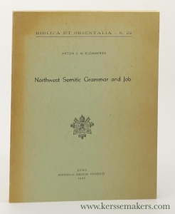 Northwest Semitic grammar and Job. — Blommerde, Anton C. M.