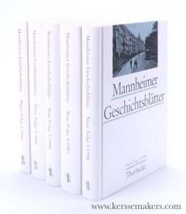 Mannheimer Geschichtsblätter. Ein historisches Jahrbuch zur Archäologie, Geschichte, Kunst- und Kulturgeschichte Mannheims und der ehemaligen Kurpfalz. Neue Folge. Bande. 1-5, 1994-1998 [ 5 volumes of the series ]. — Gesellschaft der Freunde Mannheims und der ehemaligen Kurpalz...: