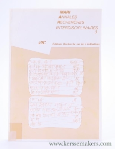 Mari Annales de Recherches Interdisciplinaires 3. — M. A. R. I.