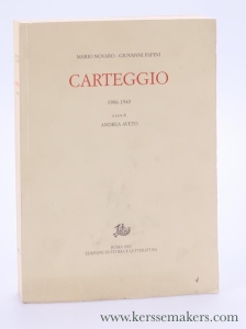 Carteggio. 1906-1943. — Papini, Giovanni / Mario Novaro.