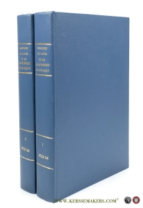 Histoire du livre et de l'imprimerie en Belgique des origines à nos jours. Collection des Publications du Musée du Livre, Bruxelles. Première Partie - Sixième et Dernière Partie (en 2 livraisons)& Tables des Matières des Ouvrages cités et des Noms cités. Ensemble 8 livraisons. — Collectif