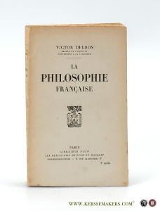 La Philosophie Française. — Delbos, Victor.