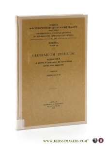 Glossarium Ibericum Supplementum in Epistolas Catholicas et Apocalypsim antiquioris versionis. — Molitor, Joseph.