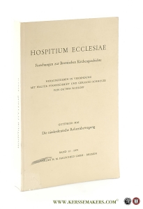 Die niederdeutsche Reformbewegung. Ursprünge und Verlauf des Pietismus in Bremen bis zur Mitte des 18. Jahrhunderts. - Hospitium Ecclesiae. Forschungen zur Bremischen Kirchengeschichte. Band 12. — Mai, Gottfried / Pfannschmidt, Walter / Gerhard Schmolze / Ortwin Rudloff (eds.).