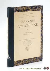 Grammaire Accadienne. — Ryckmans, G.