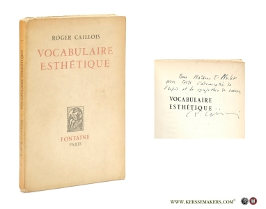 Vocabulaire Esthétique. — Caillois, Roger.