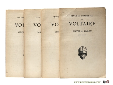 Contes & Romans [ 4 volumes ] Texte établi et présenté par Philippe van Tieghem. [ 4 volumes ]. — Voltaire.