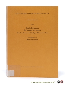Kohelet-Kommentar des Johannes von Apamea. Syrischer Text mit vollständigem Wörterverzeichnis. — Strothmann, Werner (ed.).