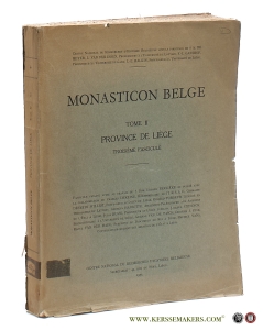 Monasticon Belge - Tome II Province de Liege. Troisieme fascicule. — Berlière, Ursmer / a.o.