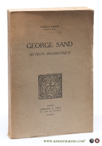 George Sand. Auteur dramatique. — Fahmy, Dorrya