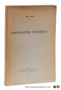Philosophie Politique. — WEIL, ERIC.