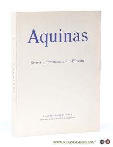 Aquinas Rivista Internazionale di Filosofia. Nel VIIo centenario della morte di S. Tommaso d'Aquino. Annus XVIII. N. 1-4. — Aquino, Tommaso d' / Thomas of Aquin: