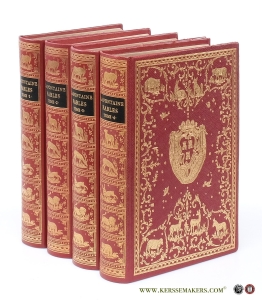 Fables de La Fontaine avec les figures d'Oudry parues dans l'édition Desaint et Saillant de 1755 (4 vols.). — Fontaine, La.