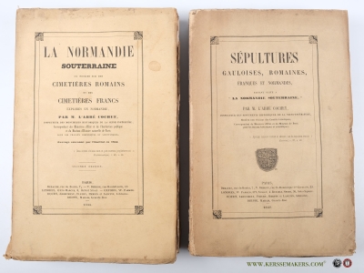 La Normandie Souterraine & Sépultures Gauloises, Romaines, Franques et Normandies (2 volumes). — Cochet, l'Abbé [Jean-Benoît Désiré].