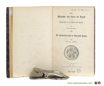 Die Philosophie und Cultur der Neuzeit und die Philosophie des h. Thomas von Aquino - Die mittelalterliche Kunst im Ordenslande Preussen. — Adeodatus, Aurelius / Franz Dittrich.