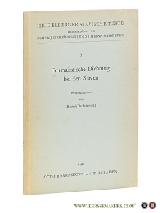 Formalistische Dichtung bei den Slaven. — Tschizewskij, Dmitrij (ed.).