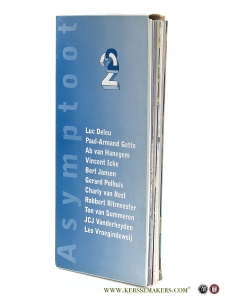 Asymptoot - Schuifdoos met 11 leporello uitgaves dubbelzijdig bedrukt - Publicatie naar aanleiding van de tentoonstelling 'Asymptoot' in Arti et Amicitiae, Amsterdam 1997. - Luc Deleu, Paul-Armand Gette, Ab van Hanegem, Vincent Icke, Bert Jansen, Gerard Polhuis, Charly van Rest, Robbert Ritmeester, Ton van Summeren, JCJ Vanderheyden, Leo Vroegindeweij. — Deleu, Luc / Paul-Armand Gette / Ab van Hanegem / a.o.