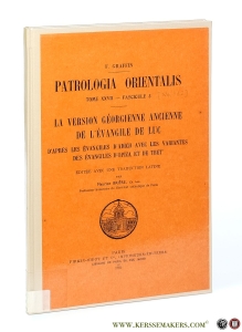La version géorgienne ancienne de l'Evangile de Luc. — Brière, Maurice.