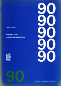 1899-1989 negentig jaren statistiek in tijdreeksen. — Centraal Bureau voor de statistiek (samengesteld door)