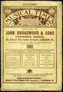 Beethoven. The Musical Times and Singing-Class Circular. December 15, 1892. — BENNETT, Joseph (a.o.)