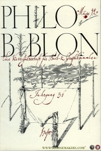 Philobiblon. Eine Vierteljahrsschrift für Buch- & Graphiksammler. Jahrgang 36. Heft 1-4 (=Komplett) — FUCHS, Reimar W. (Hg.)