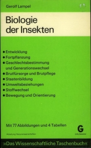Biologie der Insekten — LAMPEL, Gerolf