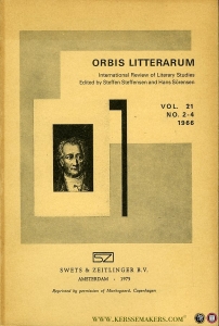 Orbis Litterarum, International Review of Literary Studies 21, No. 2-4 — STEFFENSEN, Steffen / SÖRENSEN, Hans (edited by)