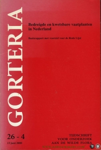 Bedreigde en kwetsbare vaatplanten in Nederland. basisrapport met een voorstel voor de Rode Lijst. — MEIJDEN, Ruud van der (hoofdredacteur)