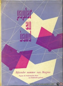 Papier en Band. Bijzonder nummer van Magnus, Orgaan der Nederlandsche Bond van Boekbinders-patroons — Diverse auteurs