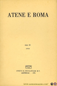 Atene E Roma. Anno III, 1953. Bolletino bimestrale — AA