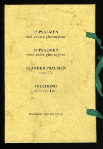 Inleiding tot de 25, 26 en 11 andere psalmen van Jan Utenhove — UTENHOVE, Jan