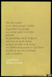 45 gedichten — KUIK, William D.