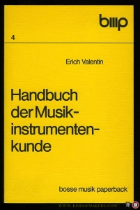 Handbuch der Musikinstrumentenkunde — VALENTIN, Erich