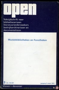 Muziekbibliotheken en Fonotheken. — GROOT, J. de (redactie)