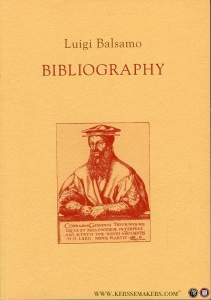 Bibliography. History of a Tradition. — BALSAMO, Luigi