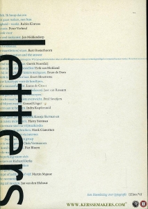 Letters - een bloemlezing over typografie. — ZIJLSTRA, Sybrand / WESTERVELD, Wim (redactie)
