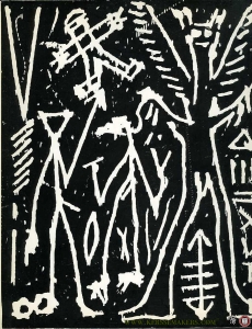 Der deutsche Holzschnitt im 20. Jahrhundert. Eine Ausstellung des Instituts für Auslandsbeziehungen Stuttgart — THIEM, Gunther (Einführung)