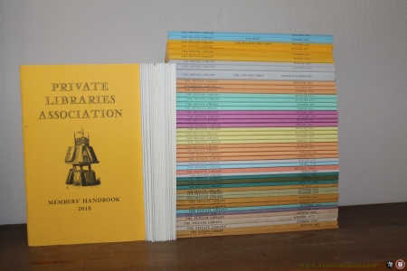 The Private Library. Quarterly of the Private Libraries Association. 47 Volumes + 3 Members' handbooks + several newsletters. — CAVE, Roderick / WAKEMAN, Geoffrey (editors) / et al