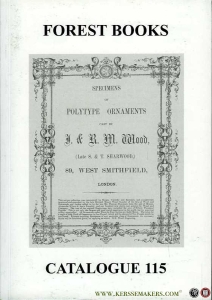 Catalogue 115: A selection of books pertaining to the book arts, particularly relating to bookbinding, printing, bookselling & library history. — N/A