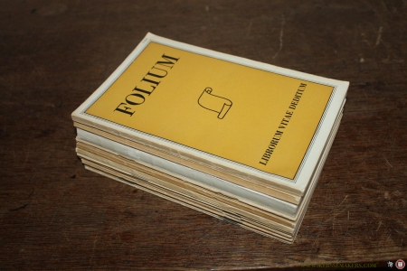 Folium Librorum Vitae Deditum (complete set van dit boekentijdschrift) — GUMBERT, H.L. ( redactie) / Diverse auteurs