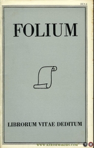 Folium Librorum Vitae Deditum. Jaargang 3 - 1954, nummer 5-6 — GUMBERT, H.L. ( redactie) / Diverse auteurs