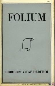 Folium Librorum Vitae Deditum. Jaargang 3 - 1954, nummer 3-4 — GUMBERT, H.L. ( redactie) / Diverse auteurs