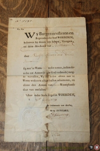 Ontlastbrief Woerden t.n.v. Neeltje Knaap, 4 november 1779. — N/N