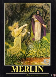 Merlin. Eine Mythe von Karl Immermann, mit 25 Aquarellen von Franz Stassen. — IMMERMANN, Karl