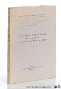 L'oeuvre littéraire de Lucien Ceyssens sur le jansénisme et l'antijansénisme devant la critique. — Vazquez, Isaac.